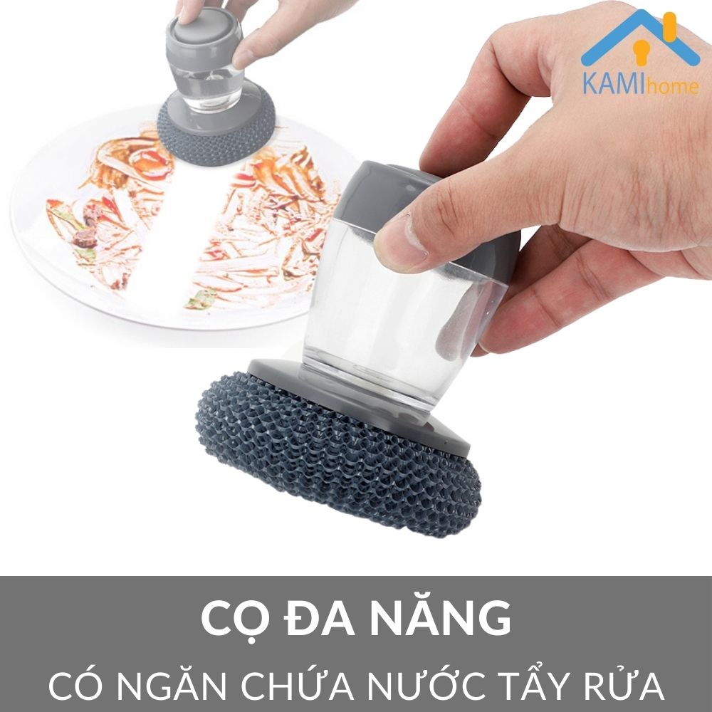 Cọ đa năng có Bơm chất tẩy rửa tự động làm sạch nhà tắm đồ bếp dính dầu mỡ rỉ sét tiện lợi mã 70035