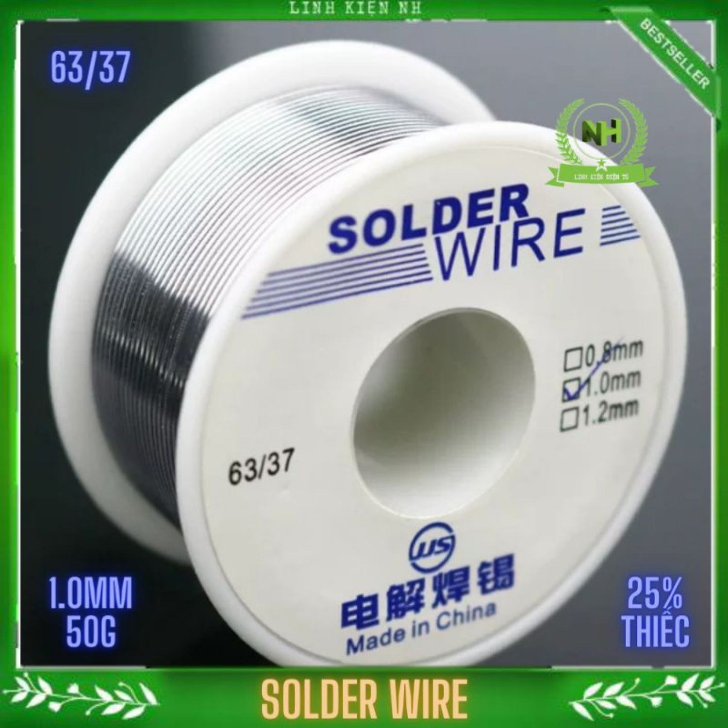 Thiếc hàn solder wire cho mối hàn chắc bền và bóng mịn