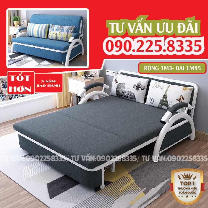 [Trả góp 0%]Giường sofa gấp gọn Ghế sofa giường nằm