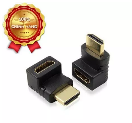 Đầu nối HDMI  1 đầu đực 1 đầu cái bẻ 90 độ