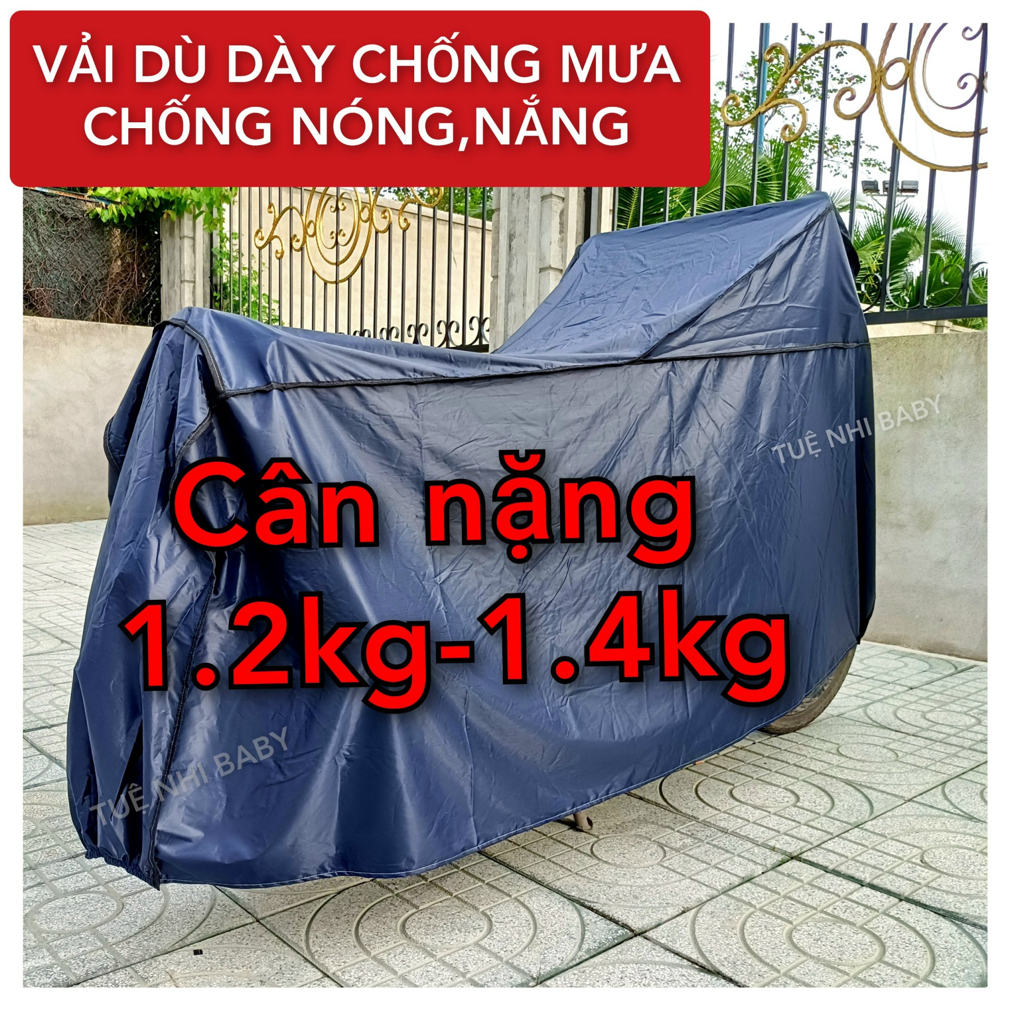 Trùm xe máy Vải Dù 2mặt cao cấp,Bạt phủ xe máy,Áo bạt trùm xe máy