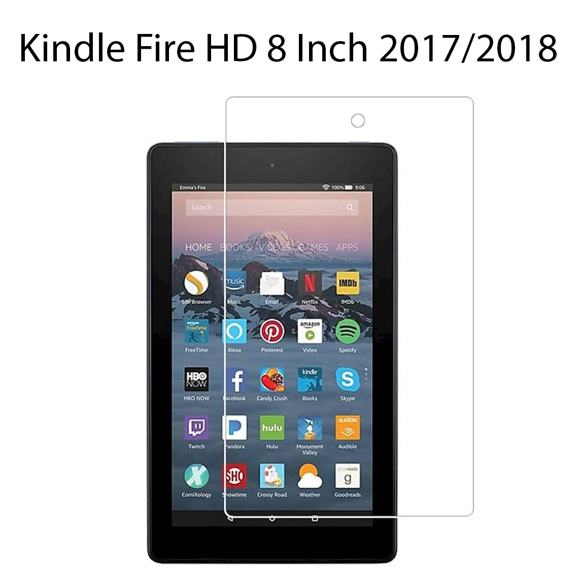 Miếng dán màn hình hydrogel amazon kindle fire hd 8 inch 2017 / 2018 dẻo tpu trong suốt chống trầy siêu mỏng