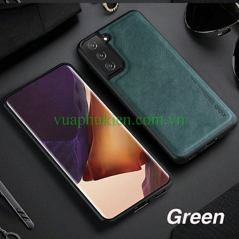 Ốp lưng da cho samsung s21, s21 plus, s21 ultra, hiệu x-level da chính hãng