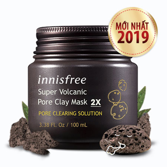 Mặt nạ đất sét innisfree super volcanic pore clay mask 2x 100ml