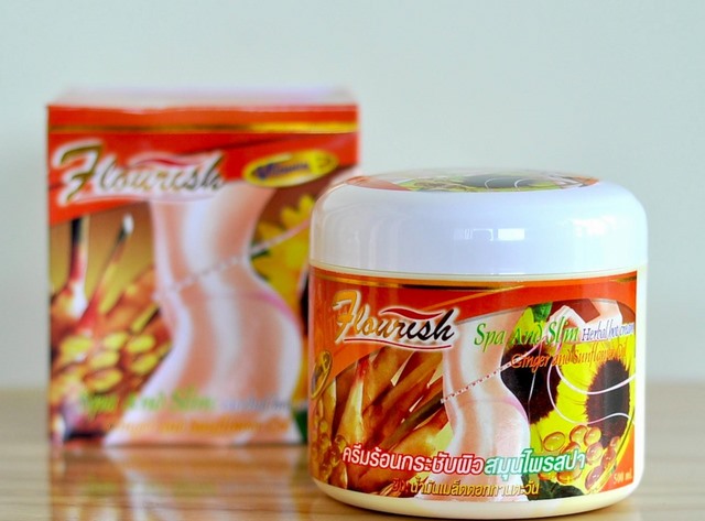 Kem massage tan mỡ gừng ớt Flourish Thái Lan - Hủ 500ml