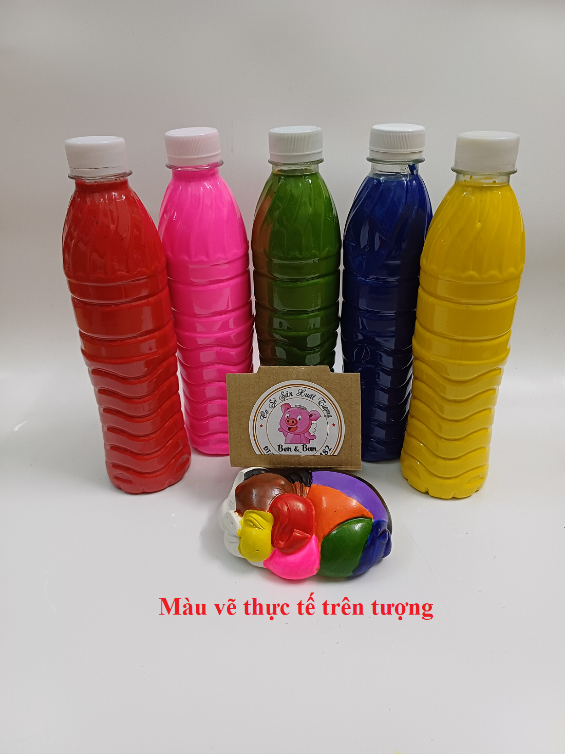 1 bộ màu tô tượng 10 chai 500ml