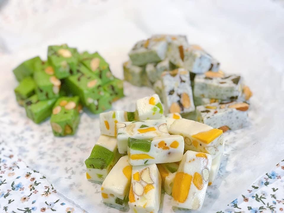 Set Mini nguyên liệu làm kẹo nougat vị xoài (không kèm bơ) ( tặng kèm công thức)