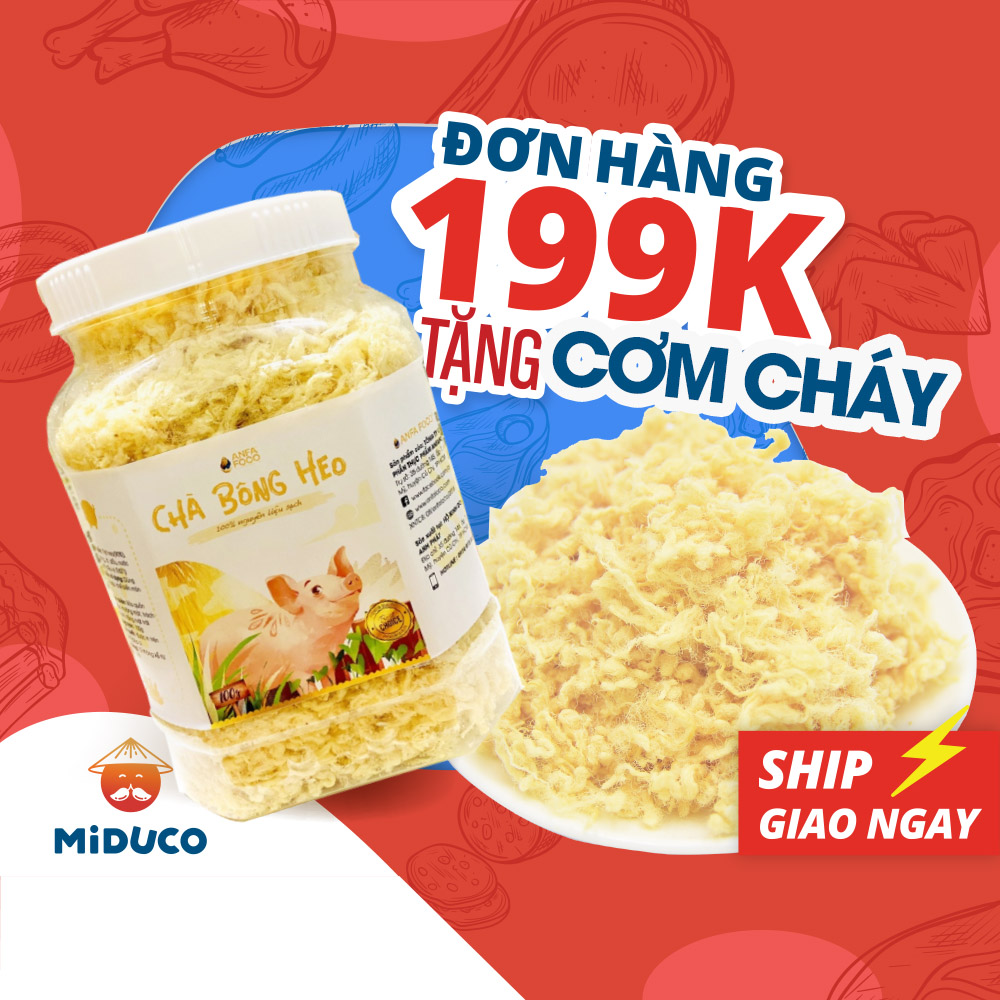 [100% chất lượng] Chà Bông Xù MIDUCO - 100% Heo Tươi 500gam