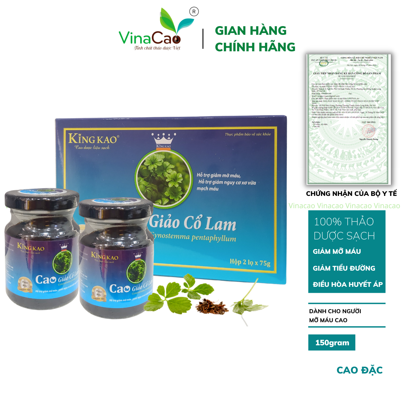 Tinh Chất Giảo Cổ Lam Sunite Giảm Mỡ Máu Giảm Cholesterol