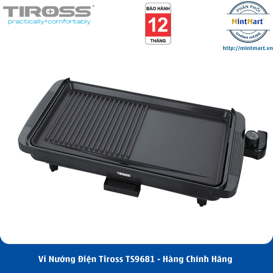 Vỉ nướng điện tiross ts9681 - hàng chính hãng