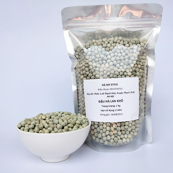Đậu Hà Lan Khô nguyên hạt nhập khẩu túi 1Kg