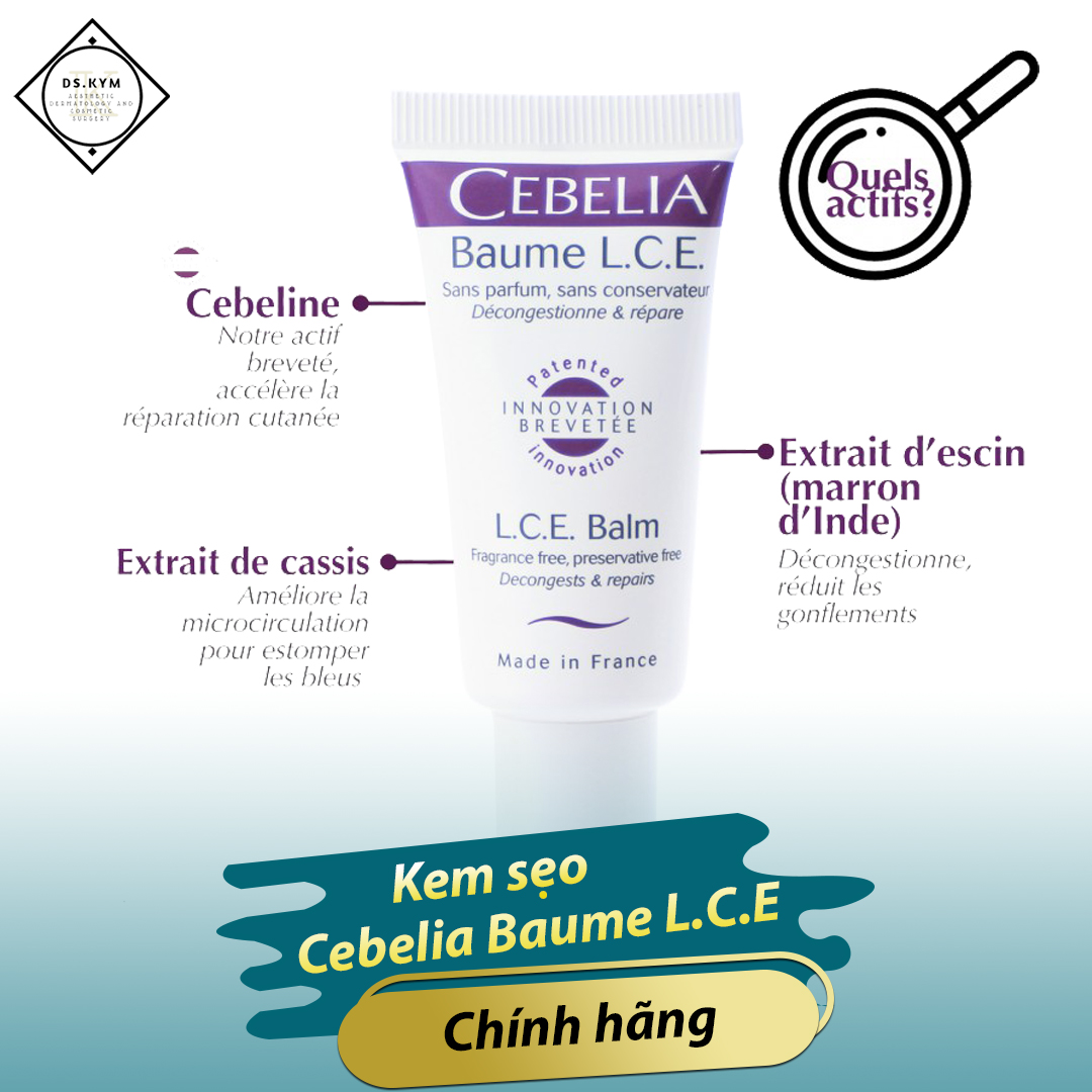 Kem Liền Sẹo Lồi, Sẹo Thâm CEBELIA LCE Balm, Pháp