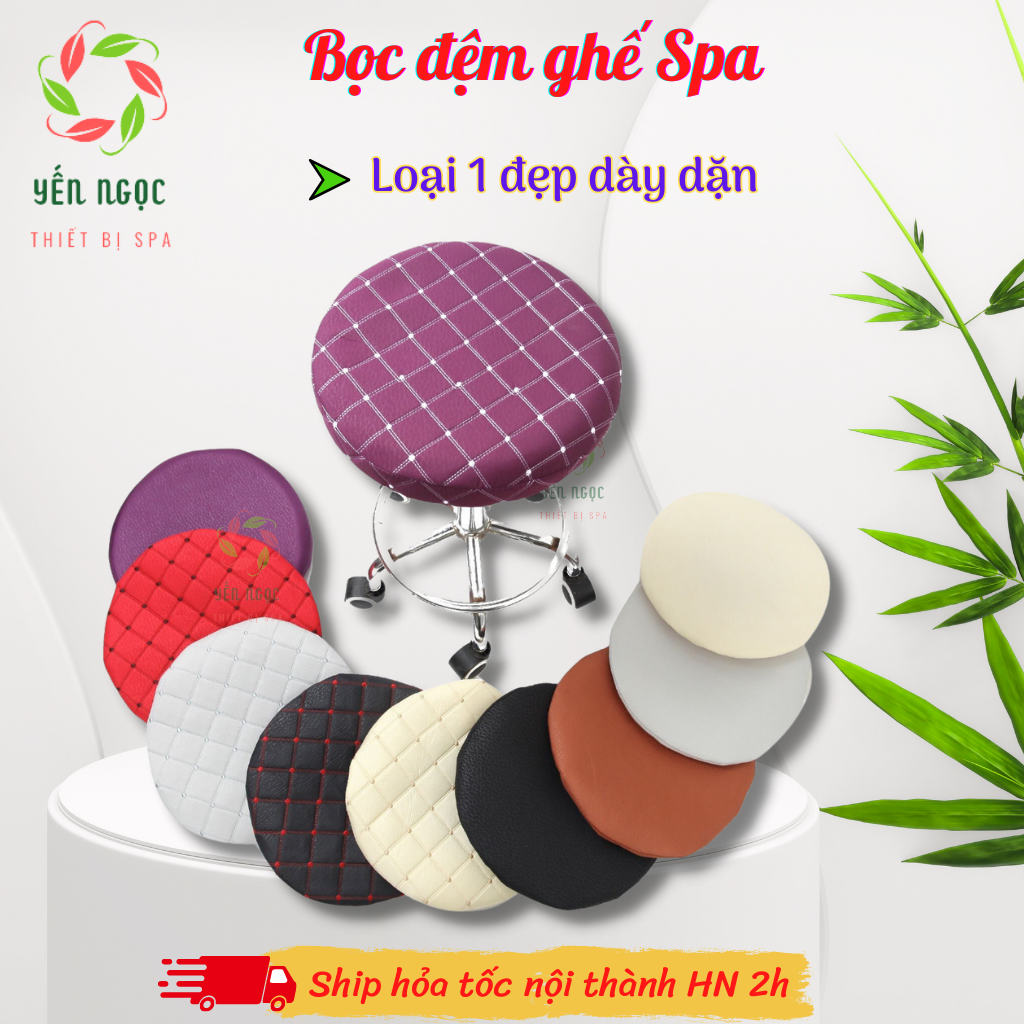 Bọc ghế xoay spa 3 lớp loại đẹp | Bọc ghế múi xoay, ghế thường spa