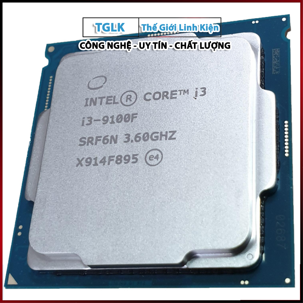 Vi xử lý cpu intel core i3 9100f tray