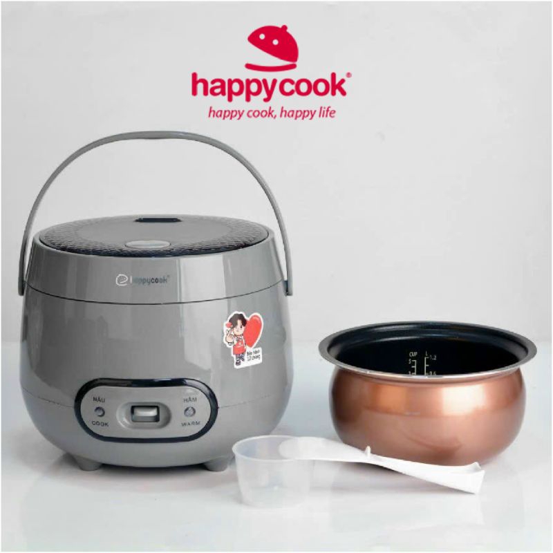Nồi cơm điện happy cook 1.2 lít hcj-120g