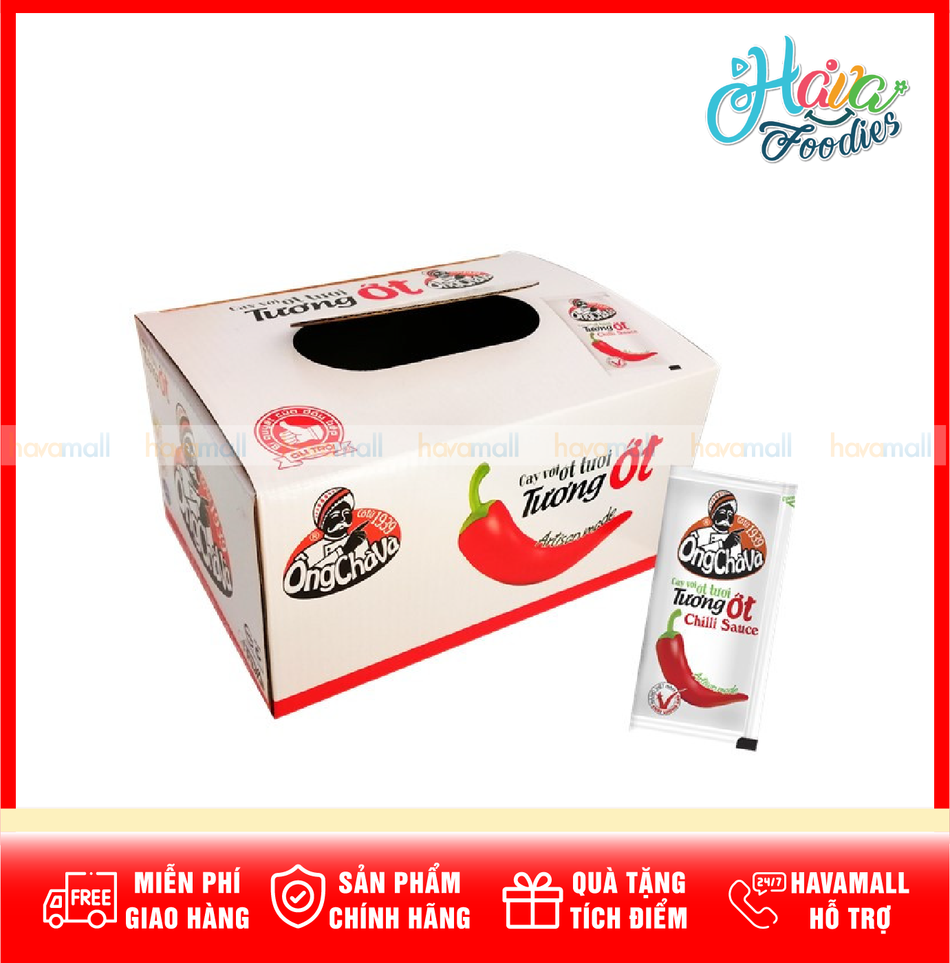 Một gói tương ớt ông chà và