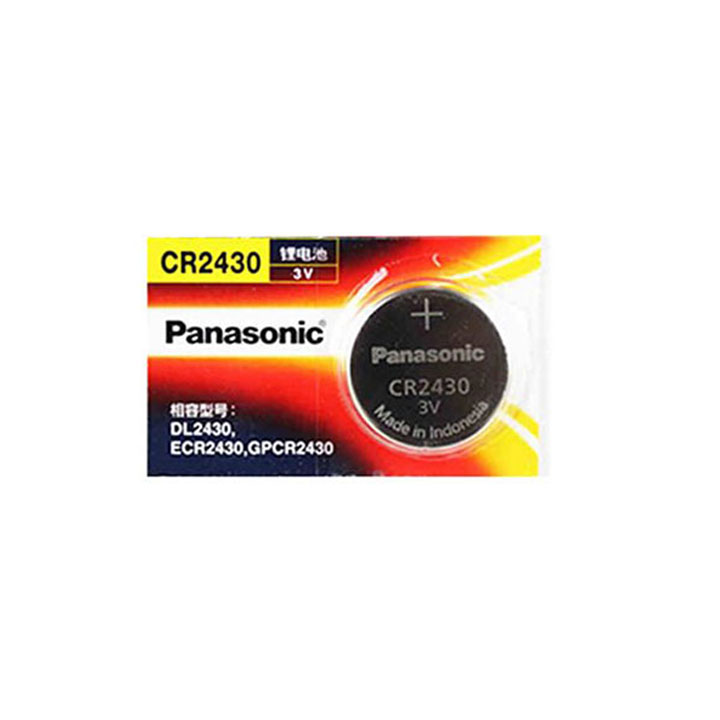 Pin panasonic cr2430; pin 3v lithium panasonic cr2430 made in indonesia