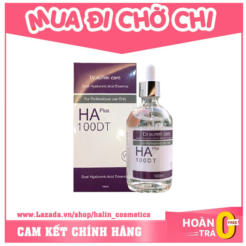 Serum cấp nước cho 💖FREESHIP💖Serum cấp nước Dr.Sunmi 100ml Care HA Plus 100DT Duel Hyaluronic Acid Essence - Hàn Quốc