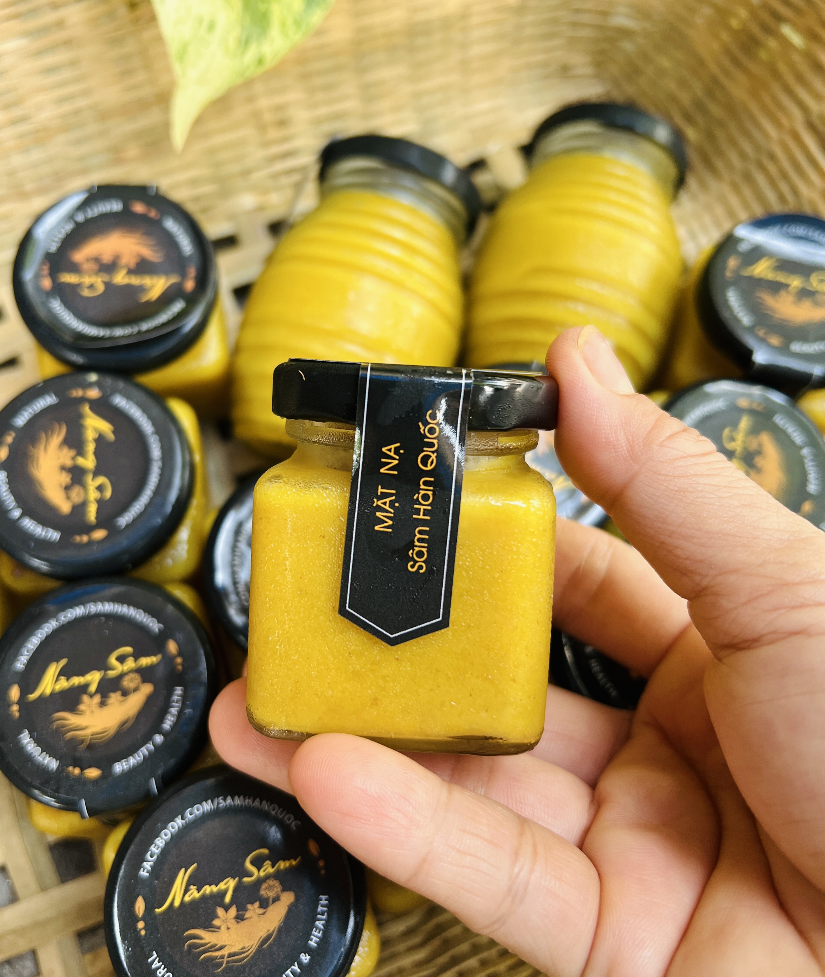 Mặt nạ nhân sâm tươi hàn quốc - mặt nạ handmade dưỡng da lành tính - 50ml