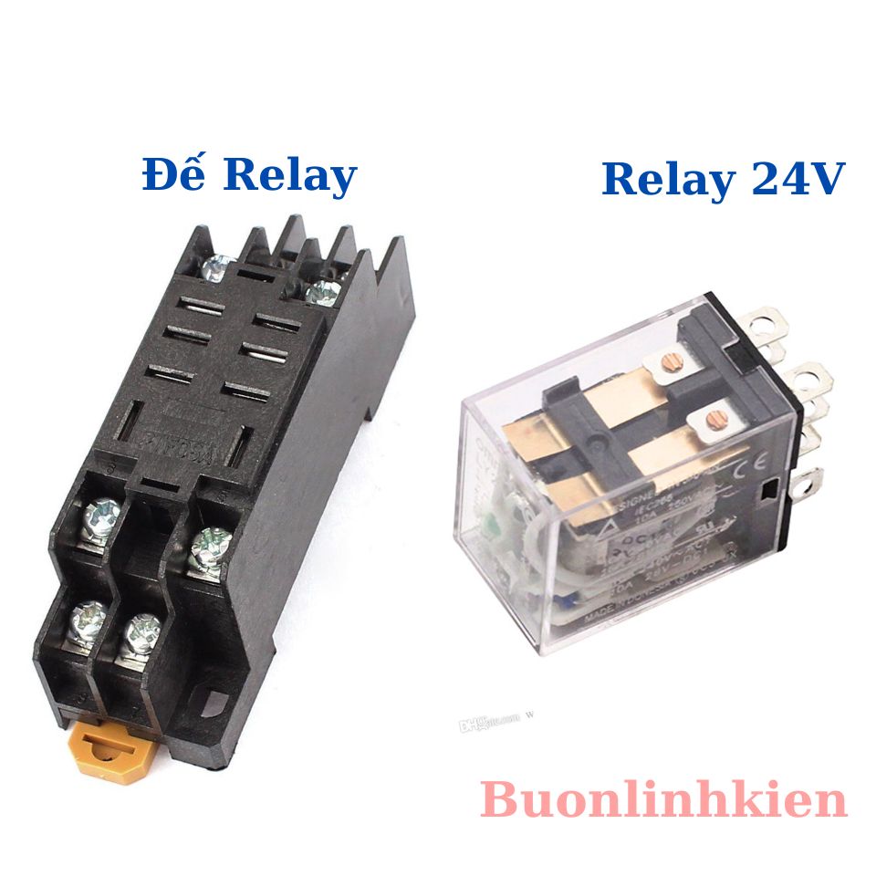 Relay Omron 24v 8 chân, rơ le 24v, relay trung gian, rơ le kiếng