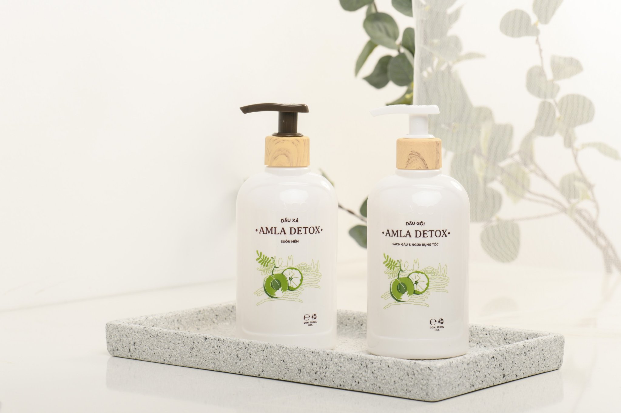Combo Dầu gội và dầu xả AMLA DETOX