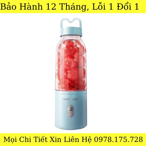 Máy xay sinh tố, máy xay thịt nhỏ gọn, xay cực mạnh Meet Juice