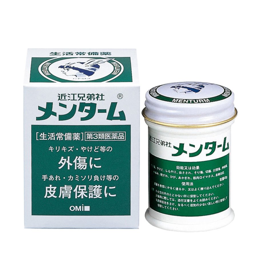 Dầu cù là menturn omi 85gr - hàng nhật nội địa, giảm đau rứa rát côn trùng cắn, nổi mẫn, ....