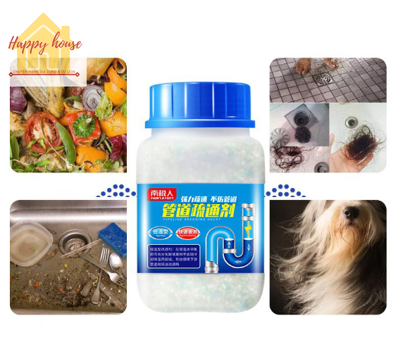 Bột thông cống,thông bồn cầu,lavabo ,bồn rửa chén cực mạnh siêu thần thánh thông tắc cống dễ dàng