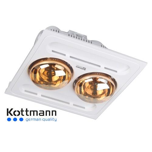 Đèn sưởi nhà tắm âm trần 2 bóng Kottmann K9-S