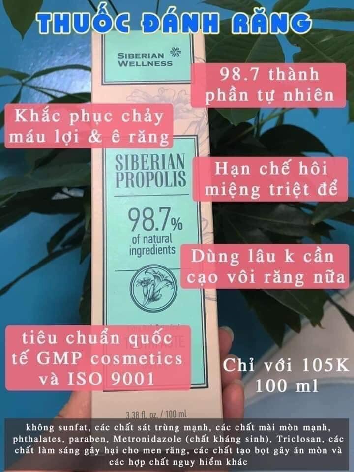 Kem đánh răng keo ong Siberi