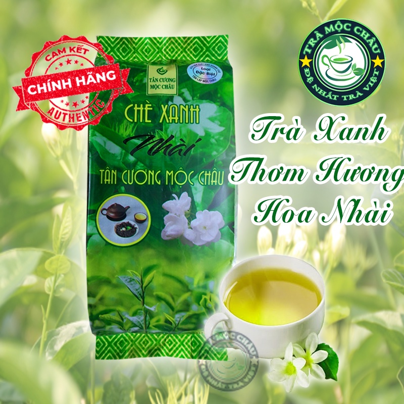 Trà xanh hoa nhài mộc châu đặc biệt - trà đặc sản tân cương mộc châu 200g