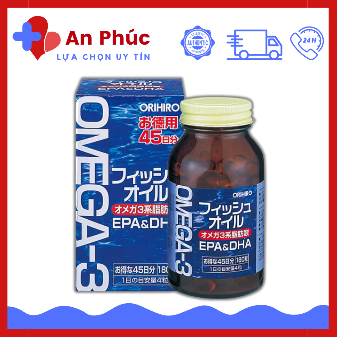 Viên uống dầu cá Omega 3 Orihiro Nhật Bản