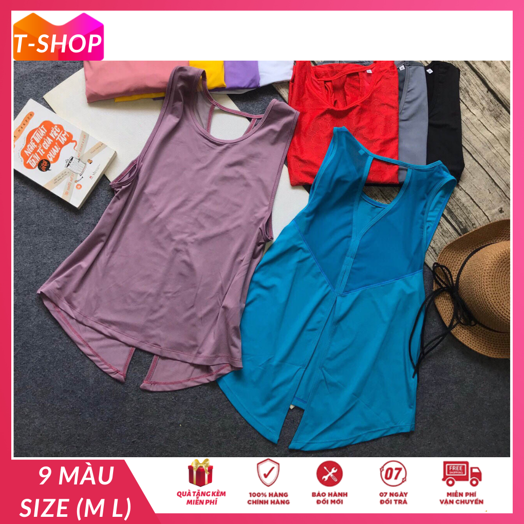 [HCM]áo thể thao nữ lưới sau lưng siêu xinh quần áo tập gym cho người béo-0CR045