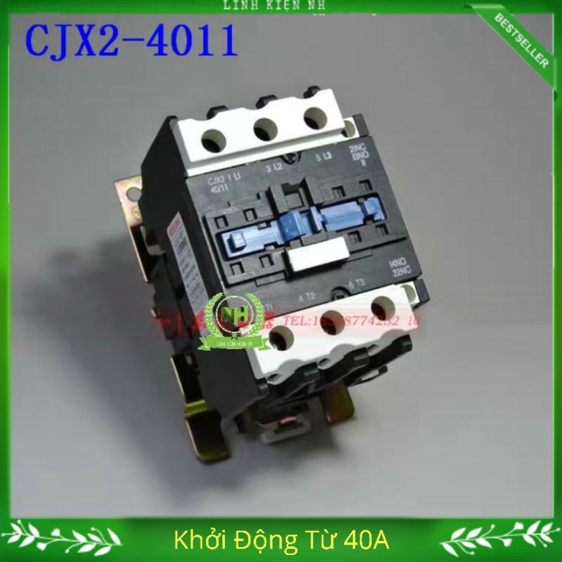 Khởi động từ ac contactor cjx2 4011 220v/380v-40a