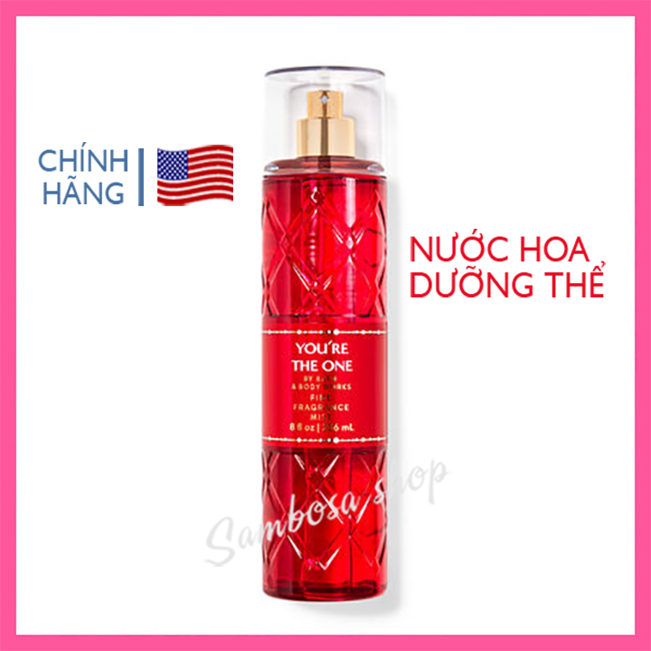 [ Auth U.S.A. ] Xịt thơm toàn thân body mist You're The One - Bath and Body Works 236ml