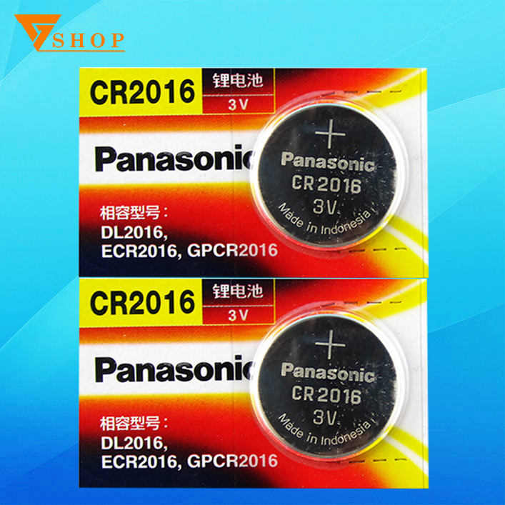 2 viên Pin Cr2016 panasonic 3v, Pin Khuy áo CR2016