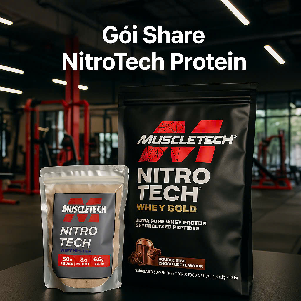  Sample Zip Nitrotech Whey Protein Sữa Tăng Cơ 