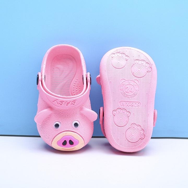 Dép sục nhựa heo cho bé