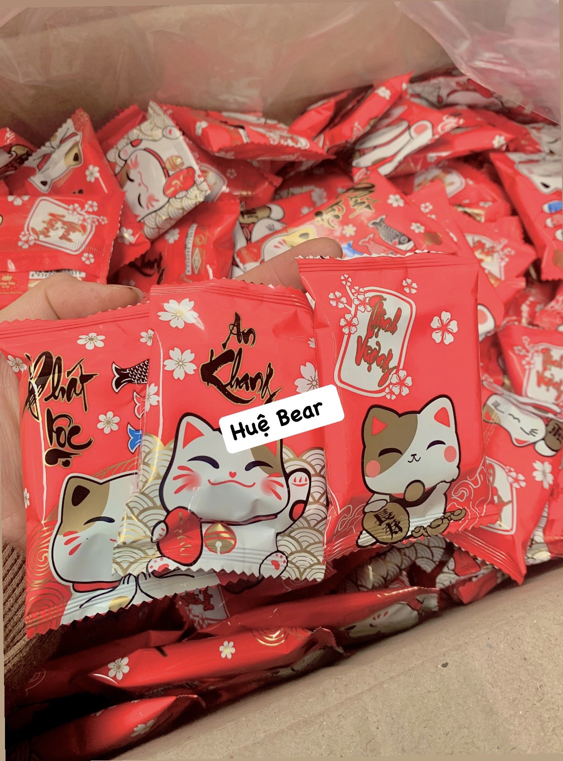 1kg bánh quy mèo thần tài thơm ngon