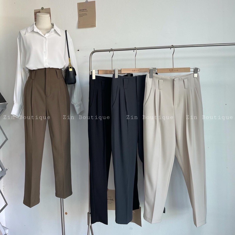 Quần tây Baggy đỉa to dây kéo Q207