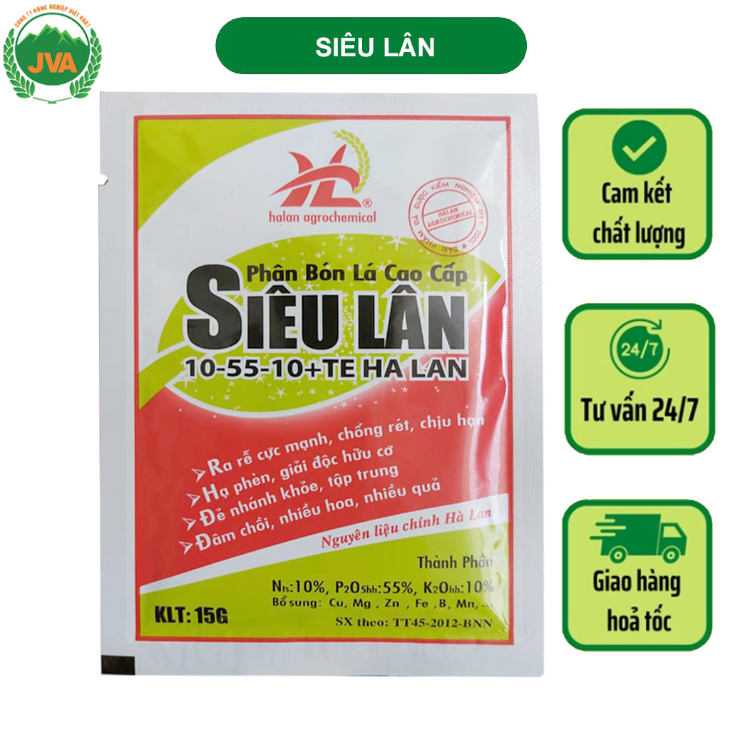 Phân bón lá cao cấp siêu lân hà lan gói 15g jva38 vietnhat