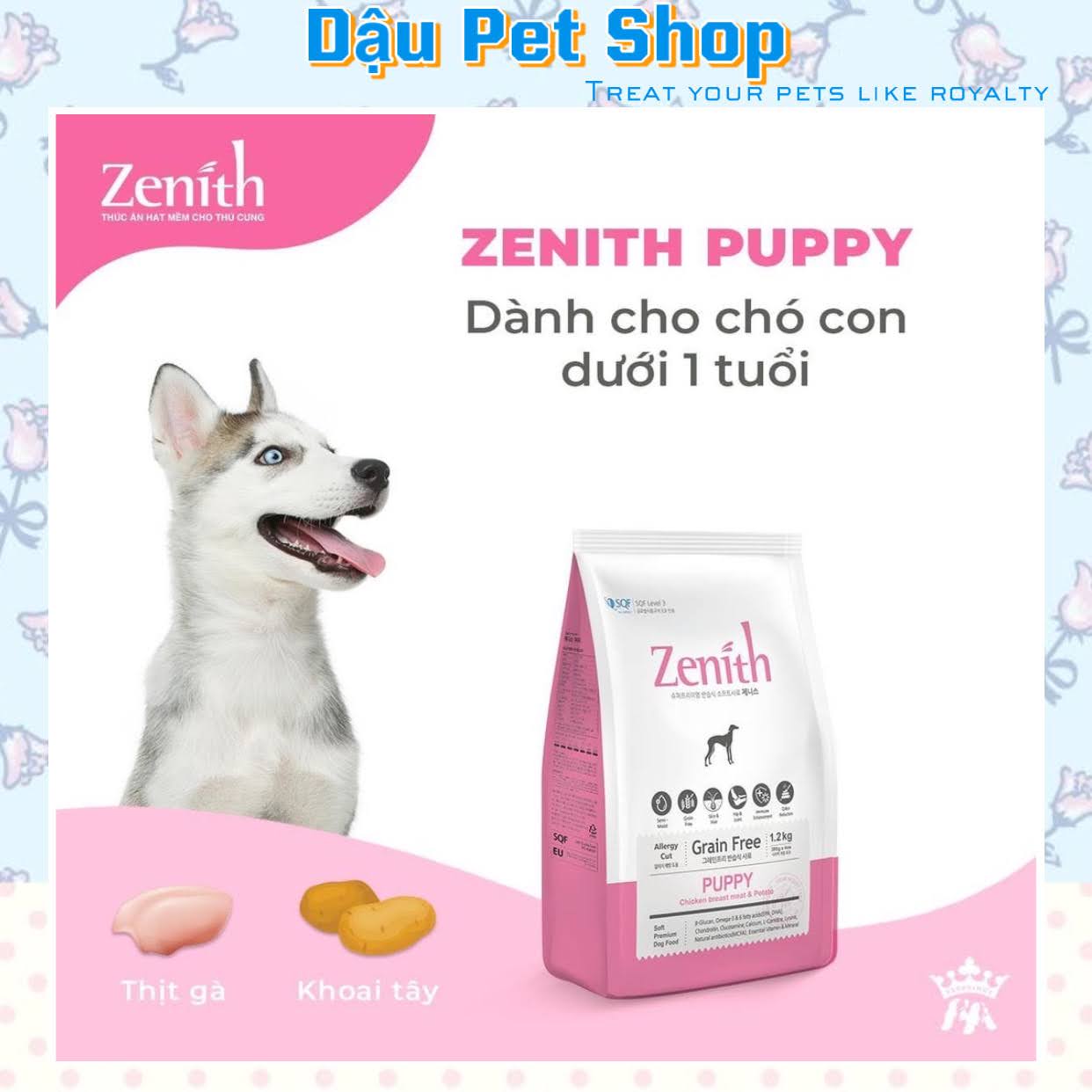Hạt mềm Zenith Hàn Quốc cho chó con