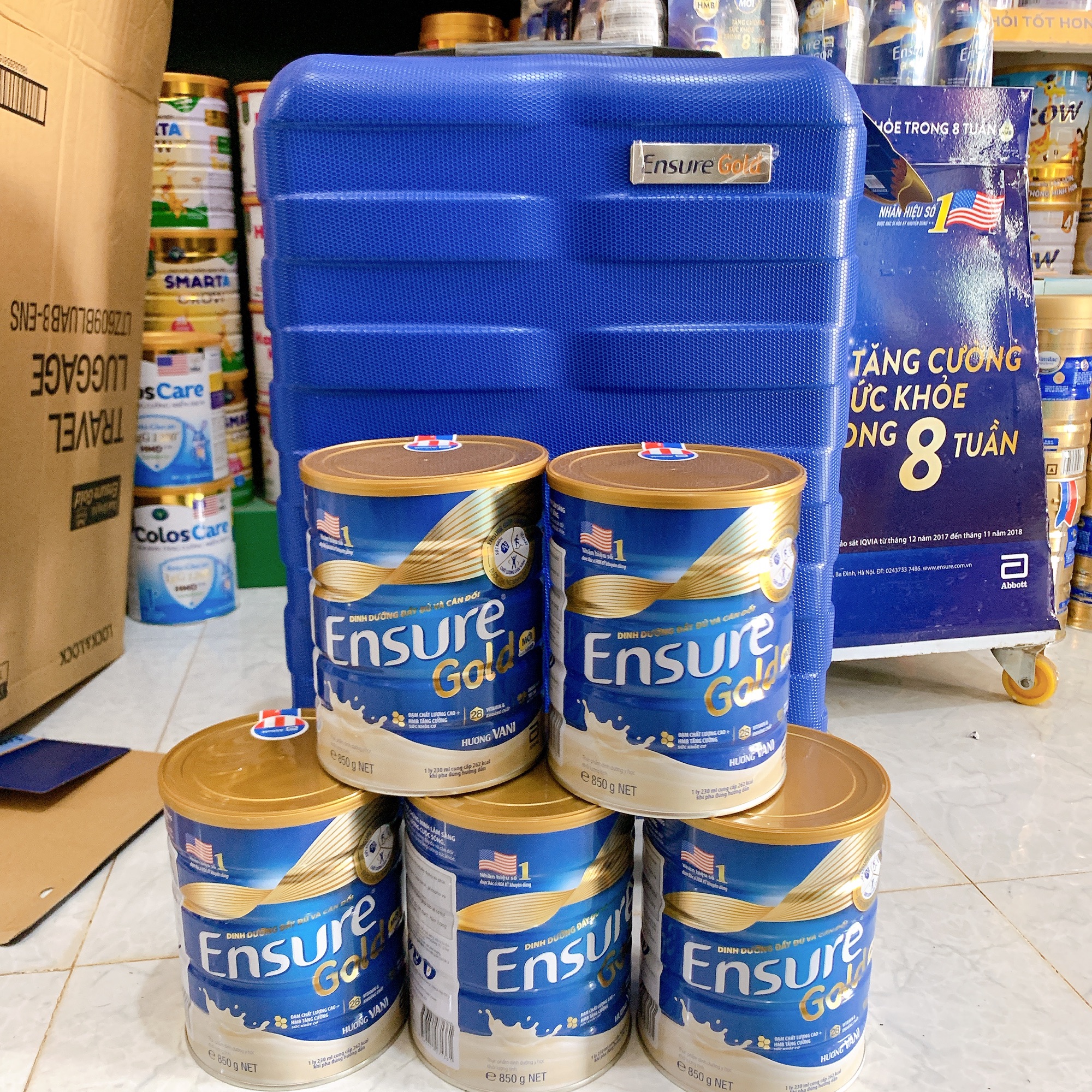 Combo 5L ensure tặng Vali cao cấp