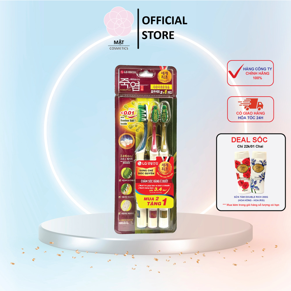 [MUA 2 TẶNG 1] Bàn Chải Đánh Răng muối tre Bamboo Salt In Mom dành riêng cho nướu