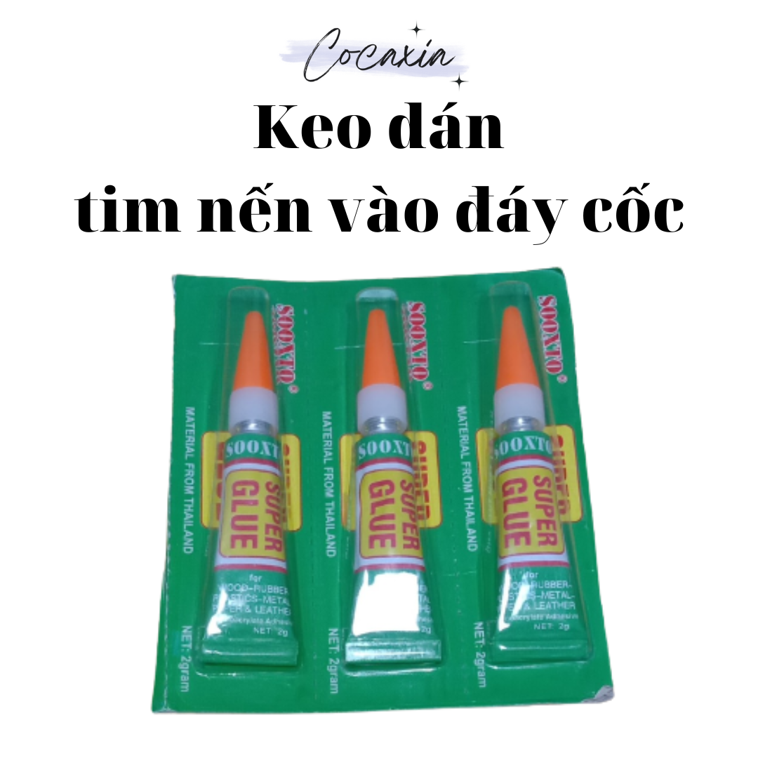Keo Dán Tim Nến Vào Đáy Cốc Nguyên Liệu Làm Nến Cocaxia