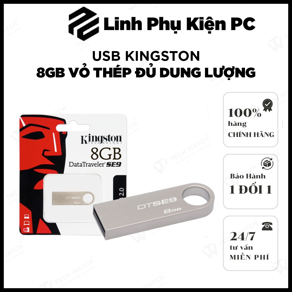 Usb kingston 8gb dt101 bảo hành 1 đổi 1