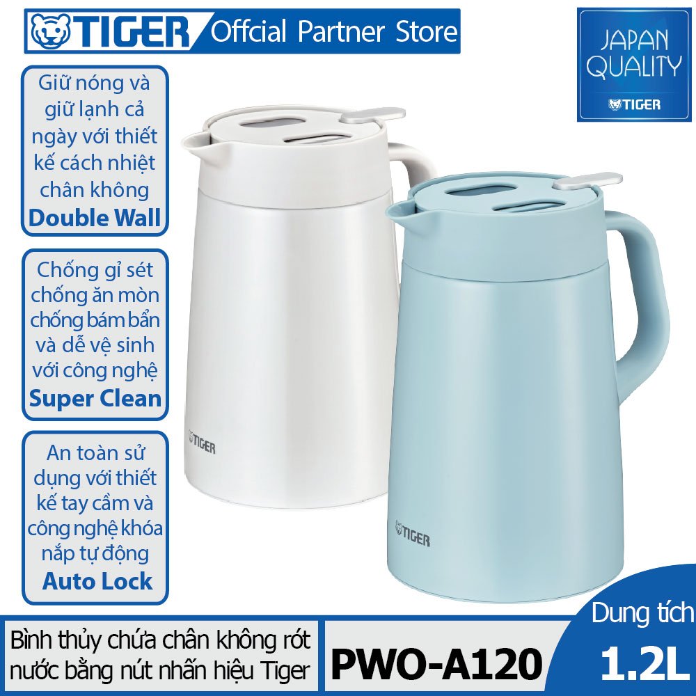 Bình thủy chứa ruột chân không Tiger PWO-A120 (1.2L - Hàng chính hãng