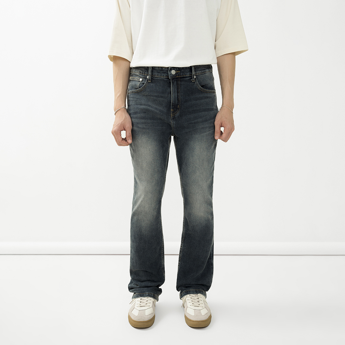 Owl brand® flare jeans - quần jeans dài dáng loe/ xanh dark