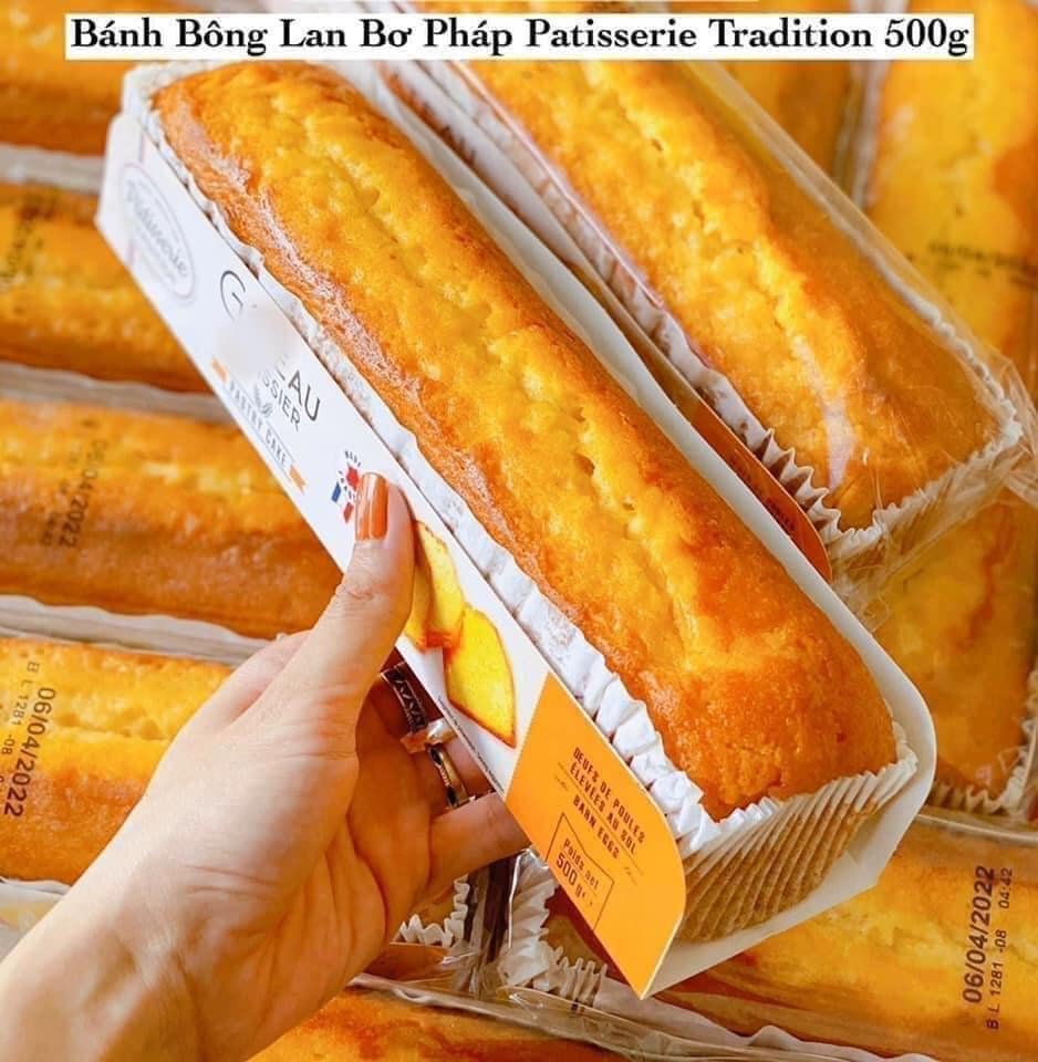 Date 09/2025 Bánh Bông Lan Bơ Patissier Tradition Pháp 500g