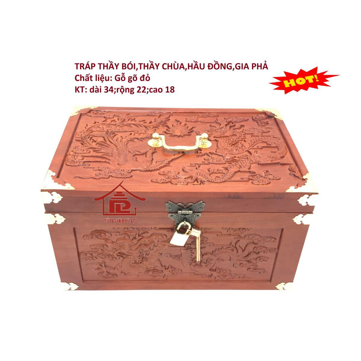 Hộp đựng trang sức, tài liệu quan trọng cỡ lớn trạm 4 mặt